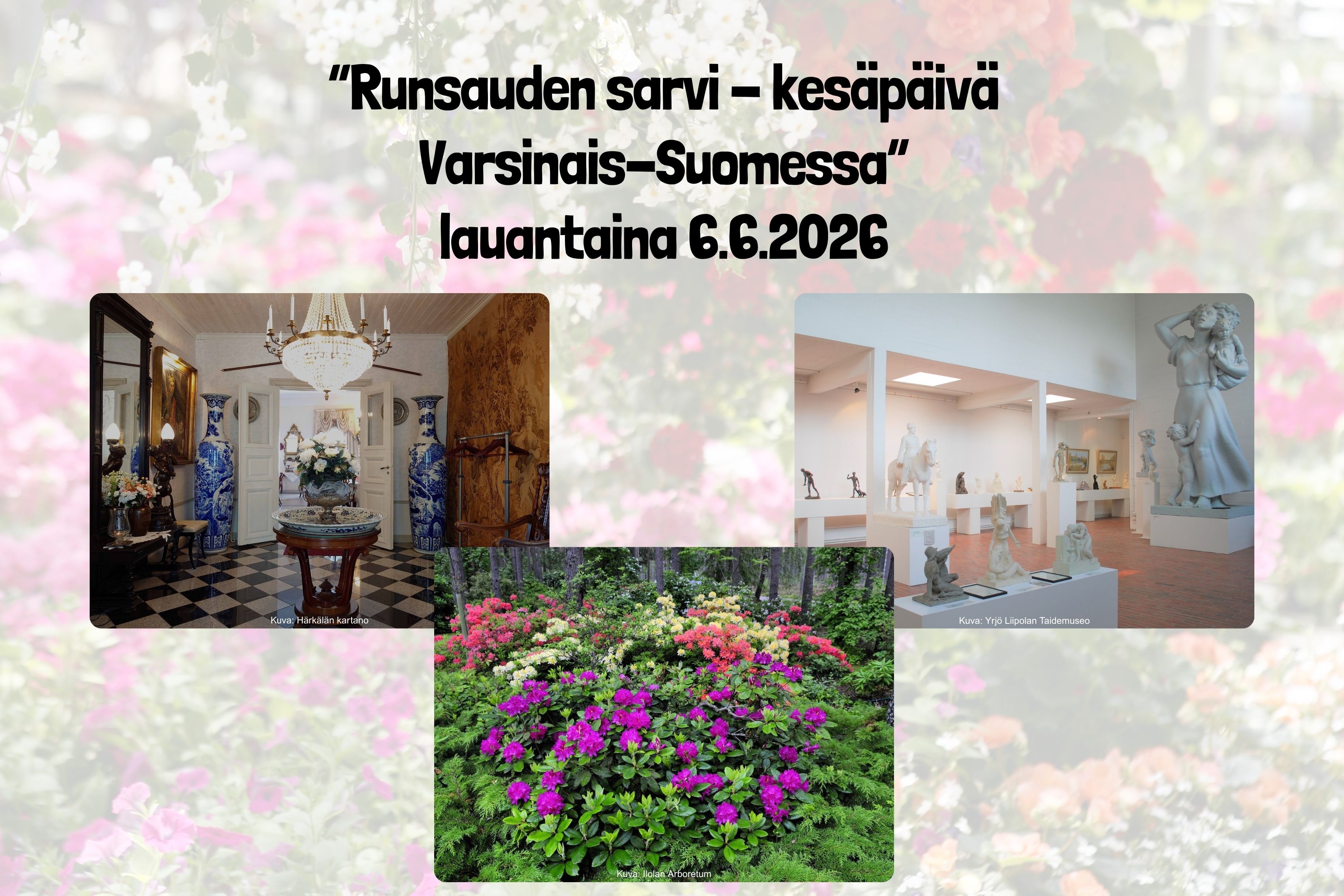 Kevätkauden päättäjäiset “Runsauden sarvi - kesäpäivä Varsinais-Suomessa” lauantaina 6.6.2026